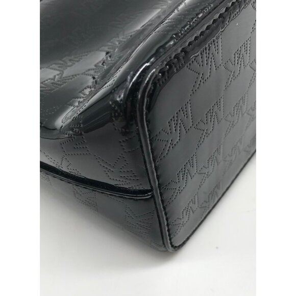 Michael Kors Black Cindy Patent Leather Large Dome Crossbody Bag - Picture 10 of 11